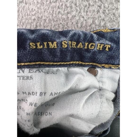 American Eagle Jeans Mens 31x32 Fits 30x34 Slim Straight Stretch Extreme Flex - Picture 4 of 12